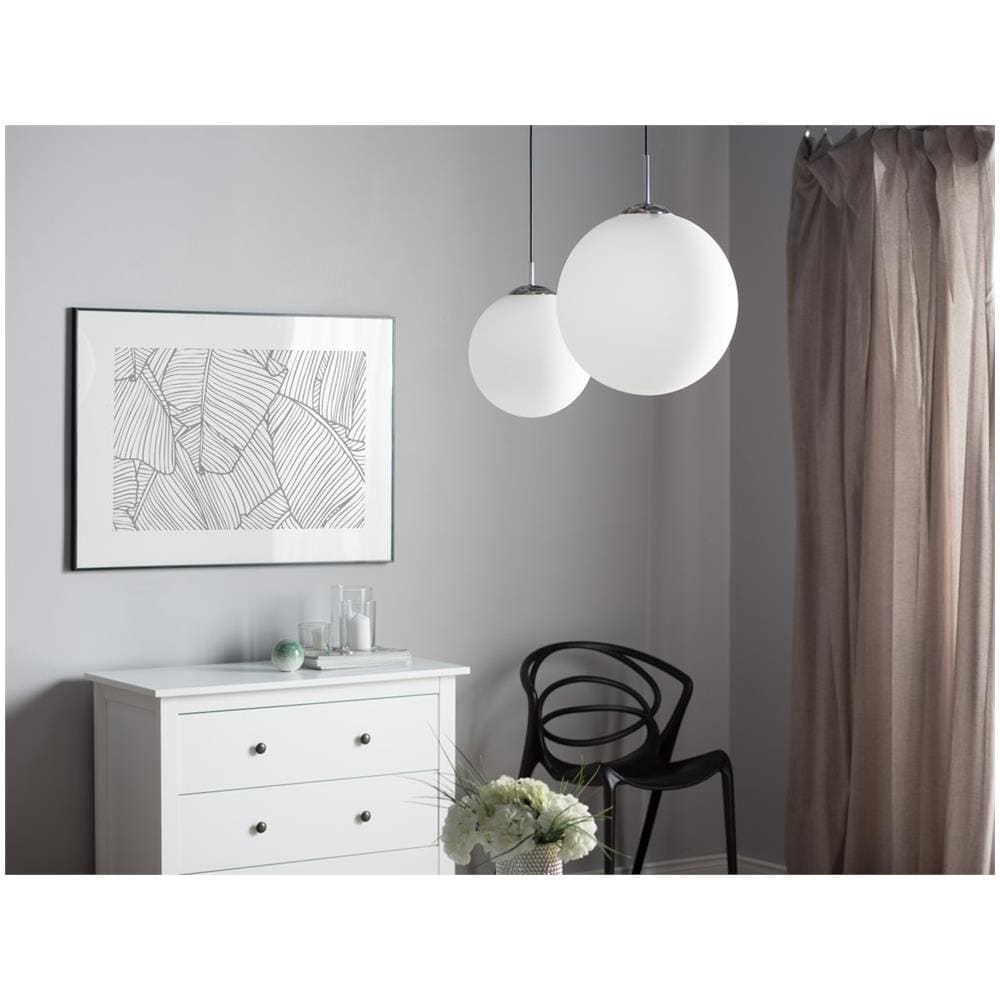 Lampadario In Vetro Bianco Barrow L - Foto 2