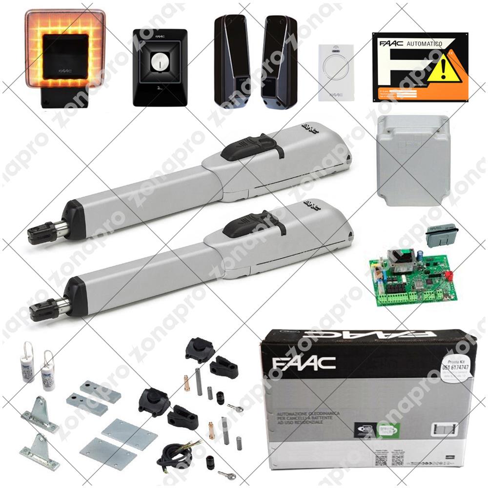 Kit Master Automazione Cancello Battente 2,5m 230v Safe&green 104415445 - Foto 5