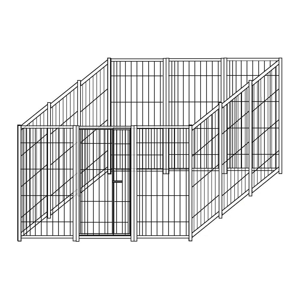 Box Per Cani Singolo Da Esterno Recinzione In Rete Zincatura A Caldo Dimensioni 300 X 300 X H 180 Cm - Foto 1