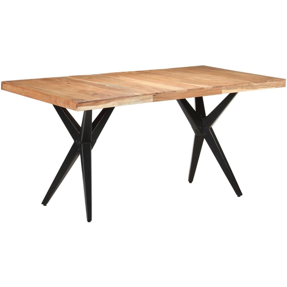 Tavolo Da Pranzo 160x80x76 Cm In Legno Massello Di Acacia - Foto 1