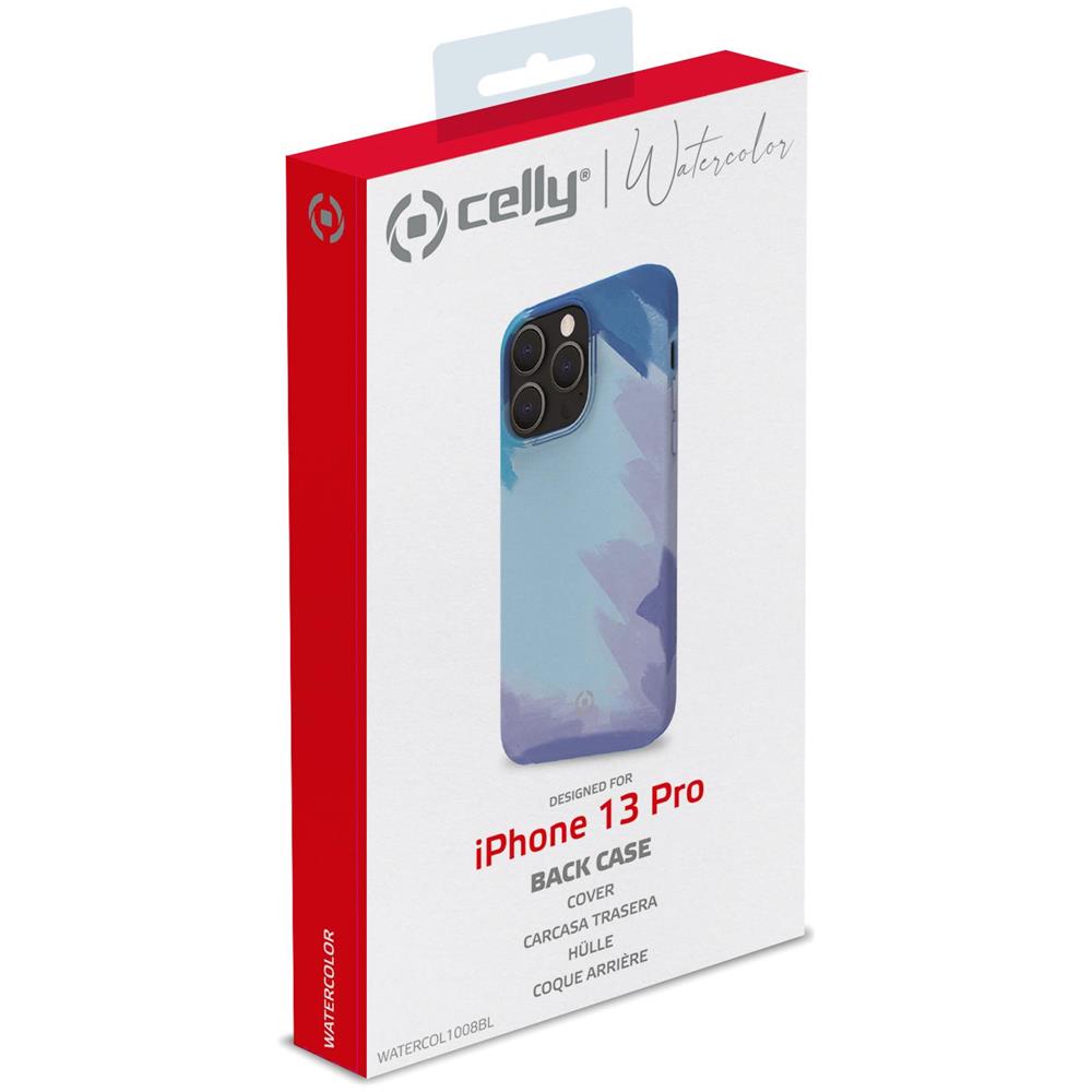 WATERCOLOR IPHONE 13 PRO BLUE - Foto 4