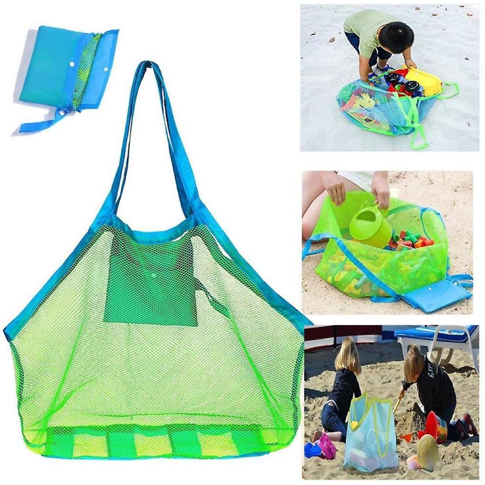 HTN Mesh Beach Toy Bag Sand Toy Children's Beach Net Bag Portable