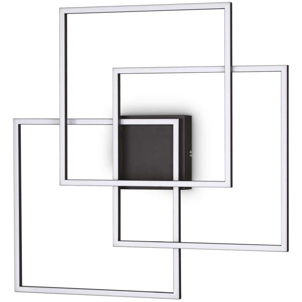 Frame Pl Quadrato Nero Lampada Plafoniera - 270678 - Foto 2
