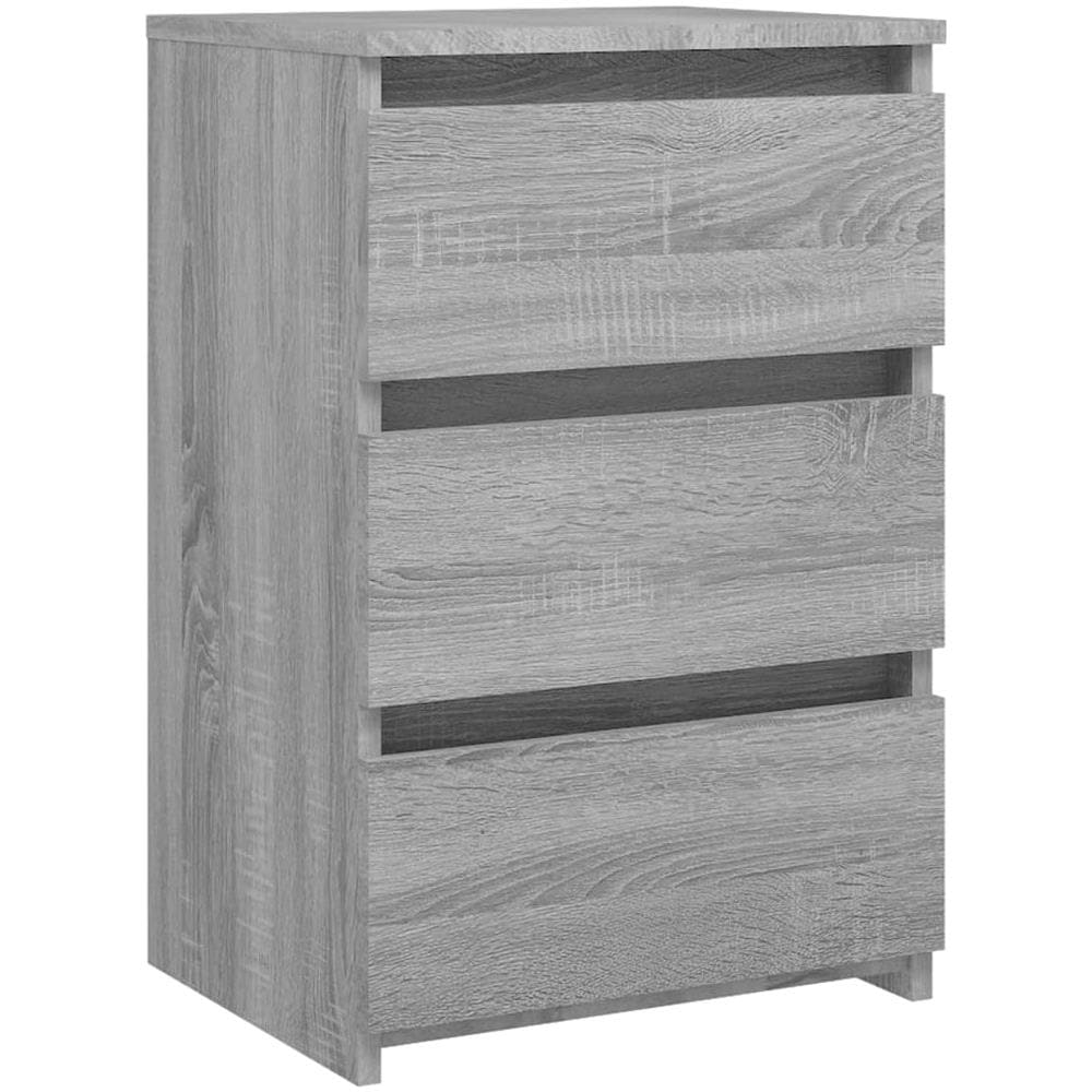 Comodino Grigio Sonoma 40x35x62,5 cm in Legno Multistrato - Foto 1