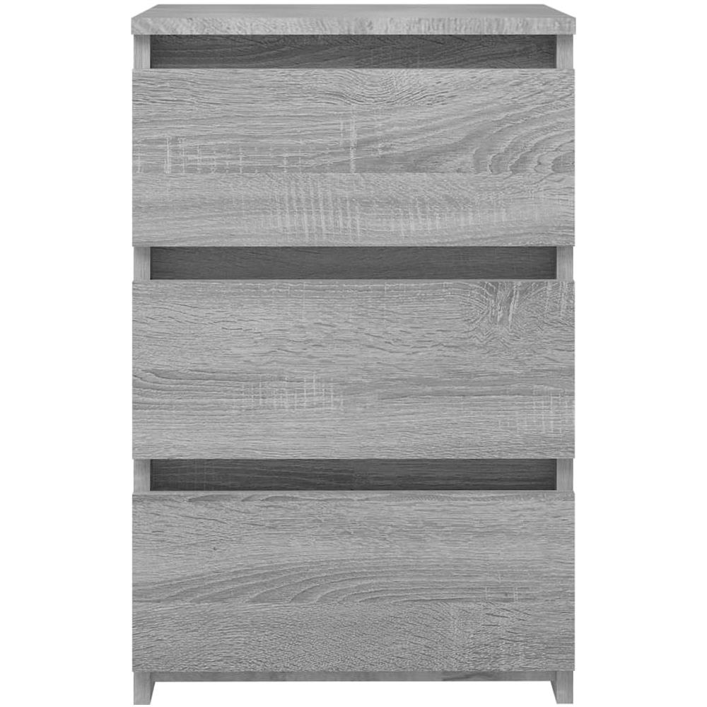 Comodino Grigio Sonoma 40x35x62,5 cm in Legno Multistrato - Foto 2