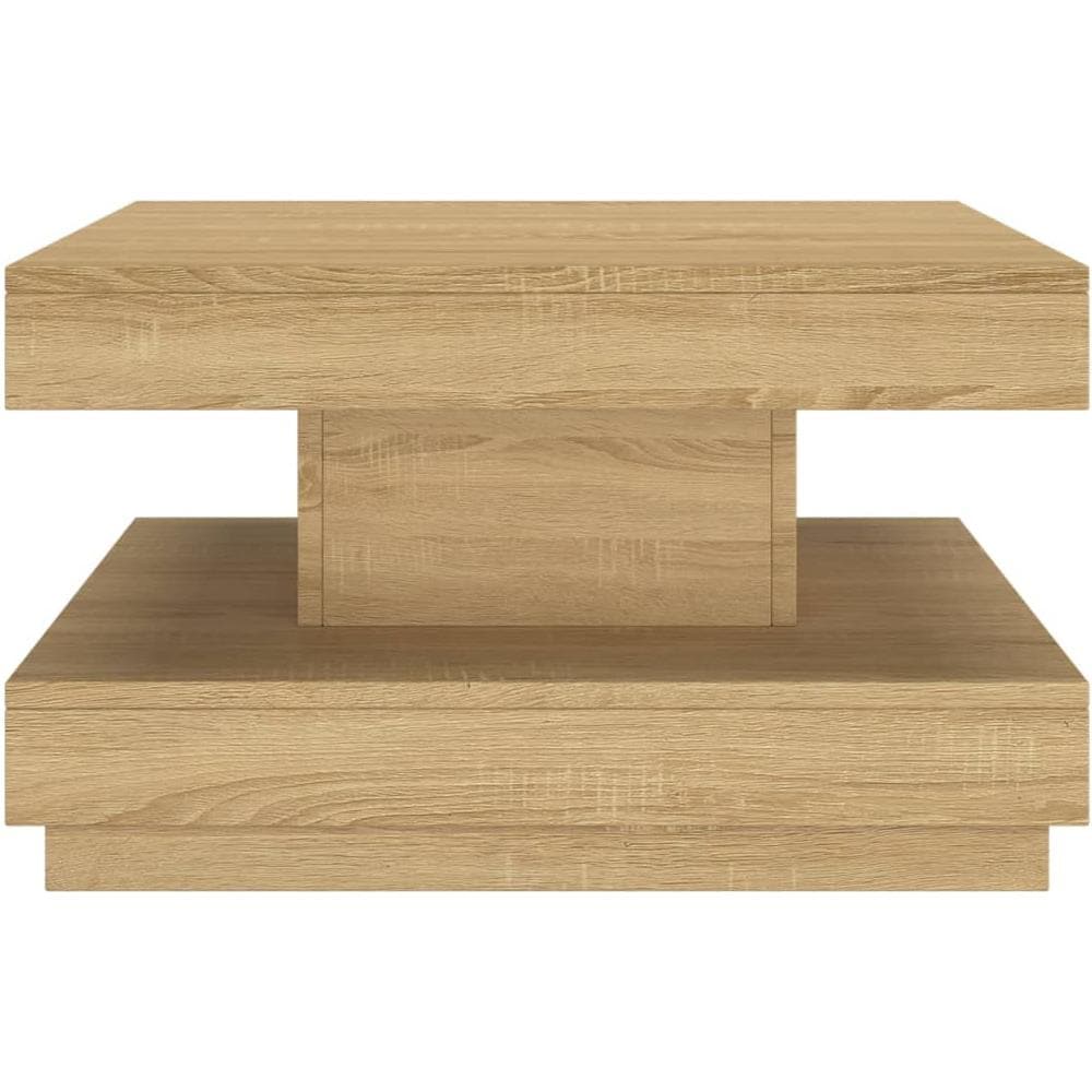 Tavolino Da Salotto Marrone Chiaro 60x60x35 Cm In Mdf - Foto 3