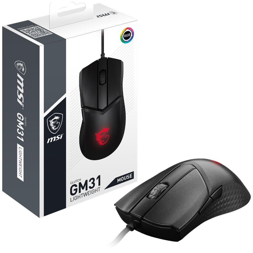 Mouse Gaming Clutch Gm31 Lightweight Ottico 6 Tasti 12000 DPI Colore Nero - Foto 8