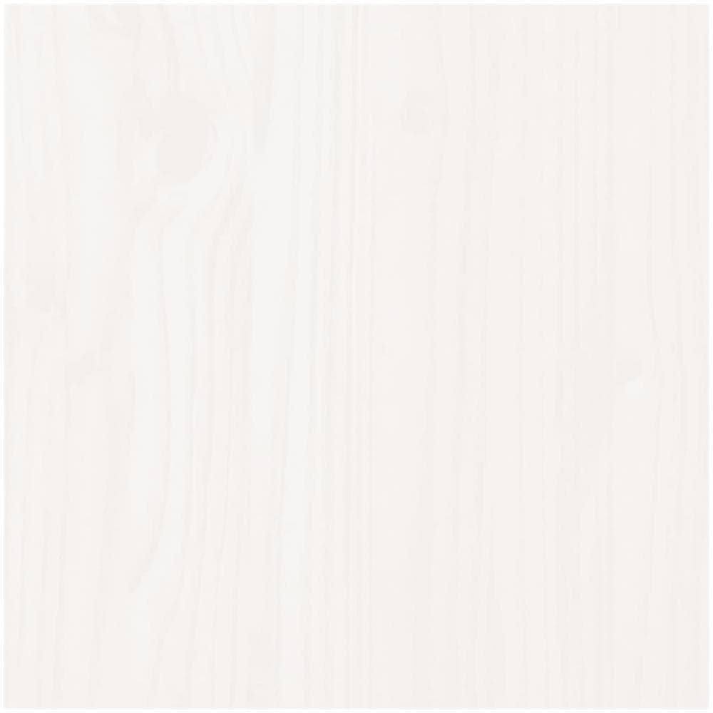 Tavolo Da Giardino Bianco 159,5x82,5x76cm Legno Massello Pino - Foto 2