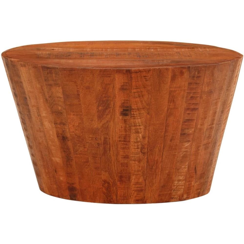 Tavolino Da Salotto 52x30 Cm Legno Grezzo Massello Di Mango - Foto 2