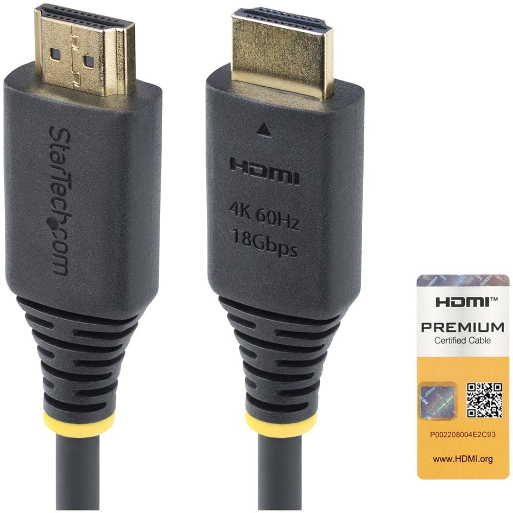 Cavo HDMI ad alta velocità certificato Premium da 1,5m, 4K 60Hz / 1440p 144Hz, HDR10/HDCP 2.2/ARC, 18Gbps, cavo UHD HDMI 2.0 per TV /Monitor /Display, rivestimento in TPE - Foto 1