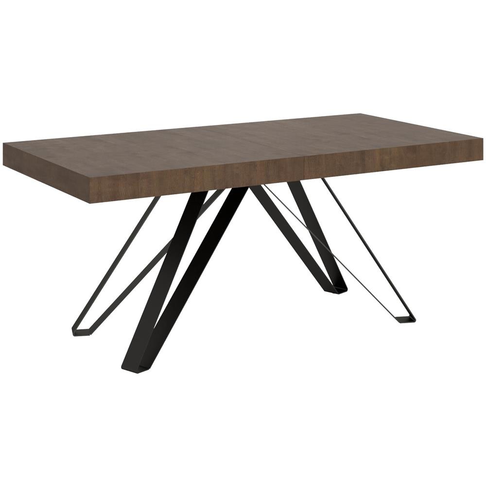 Tavolo allungabile 90x200/460 cm Terium noce gambe antracite - Foto 1