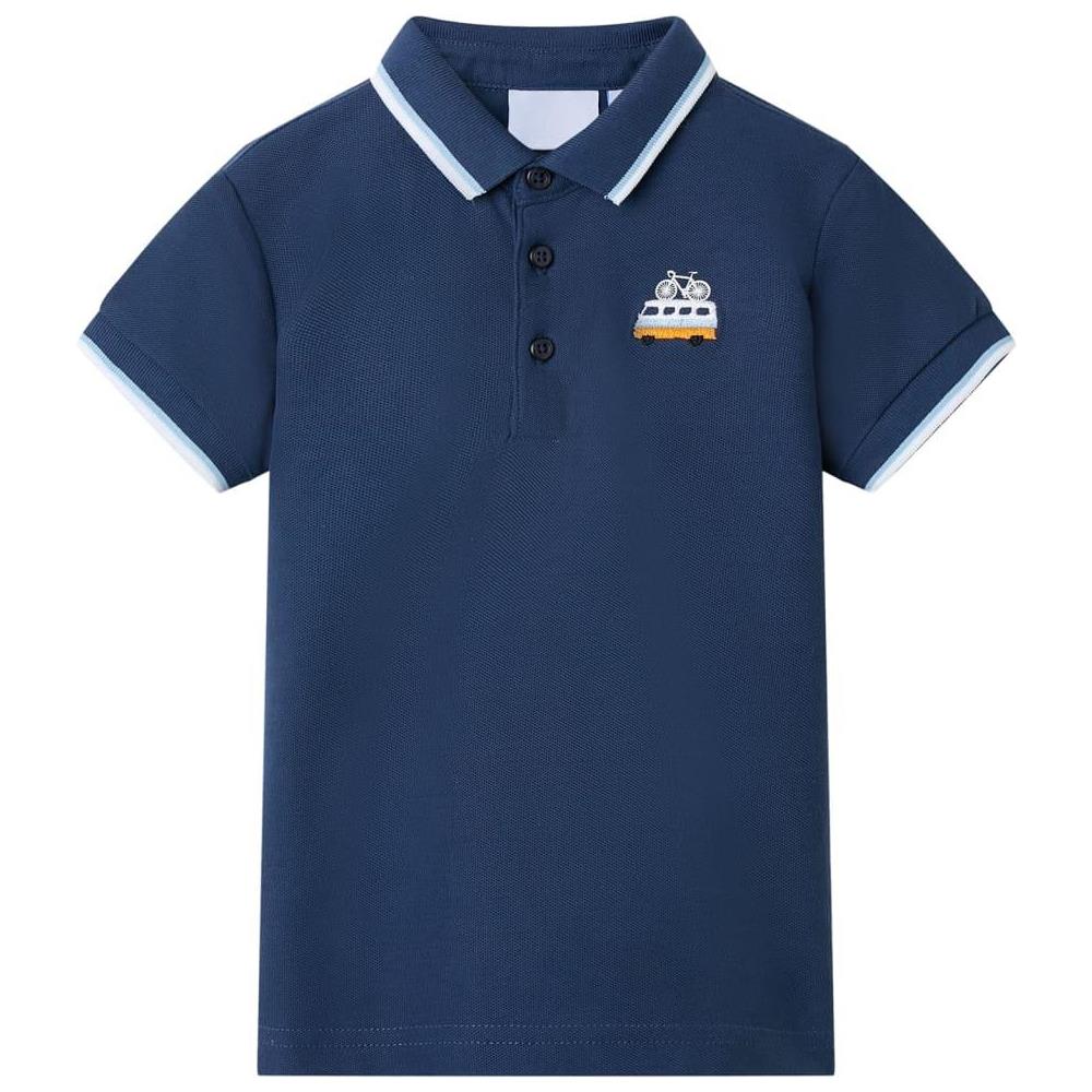 Polo da Bambino Blu Scuro 116 - Foto 1