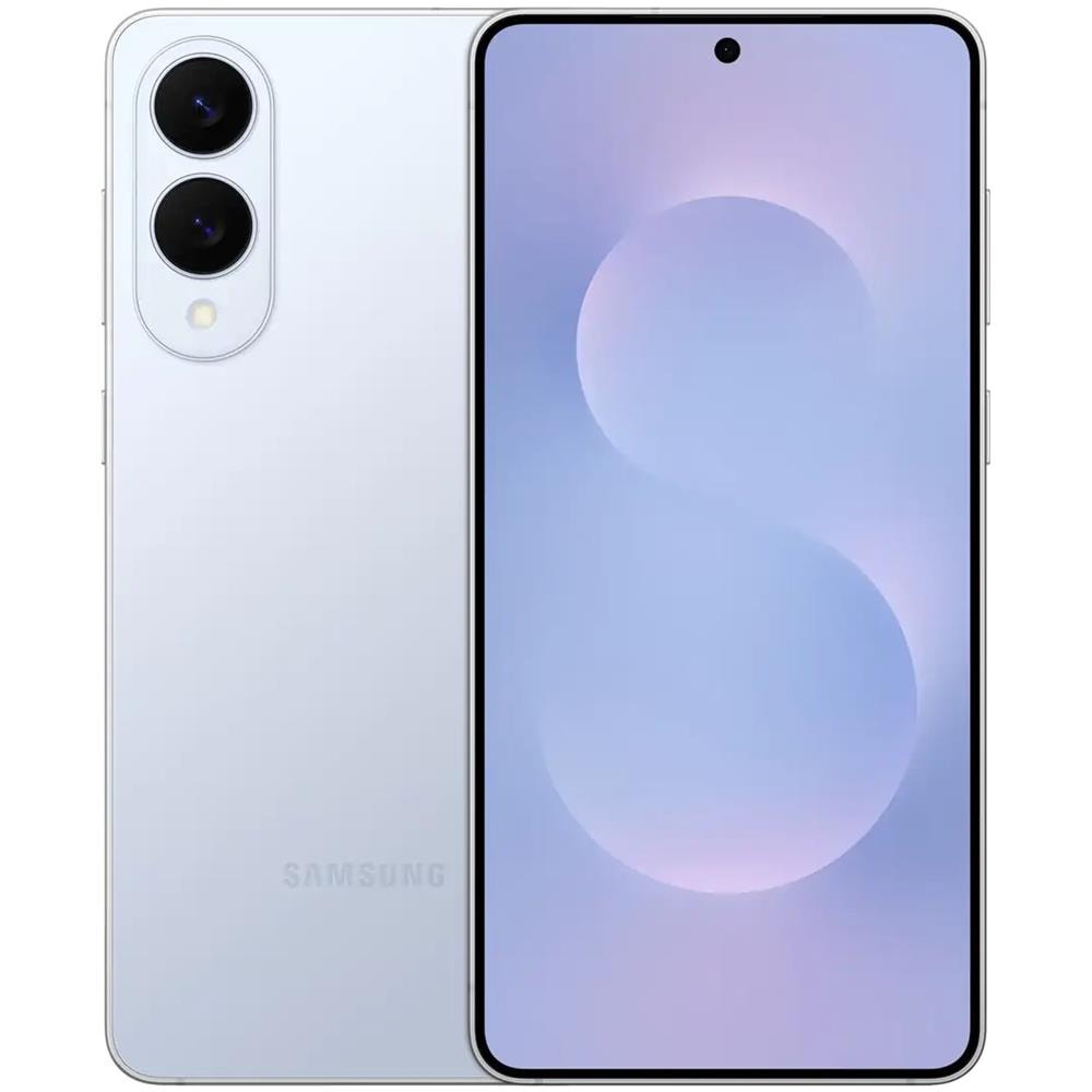 Galaxy S25 Edge 5G Smartphone AI 256GB 12GB Ram Display 6.7'' QHD+ Dynamic AMOLED 2X Main Camera 200MP DualSim: NanoSIM+eSIM USB Type-C Android 15 Snapdragon 8 Elite 3900mAh Titanium IcyBlue Europa - Foto 1