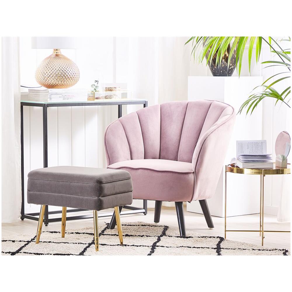 Panca Con Contenitore Grigia Per Camera Da Letto Odessa - Foto 2