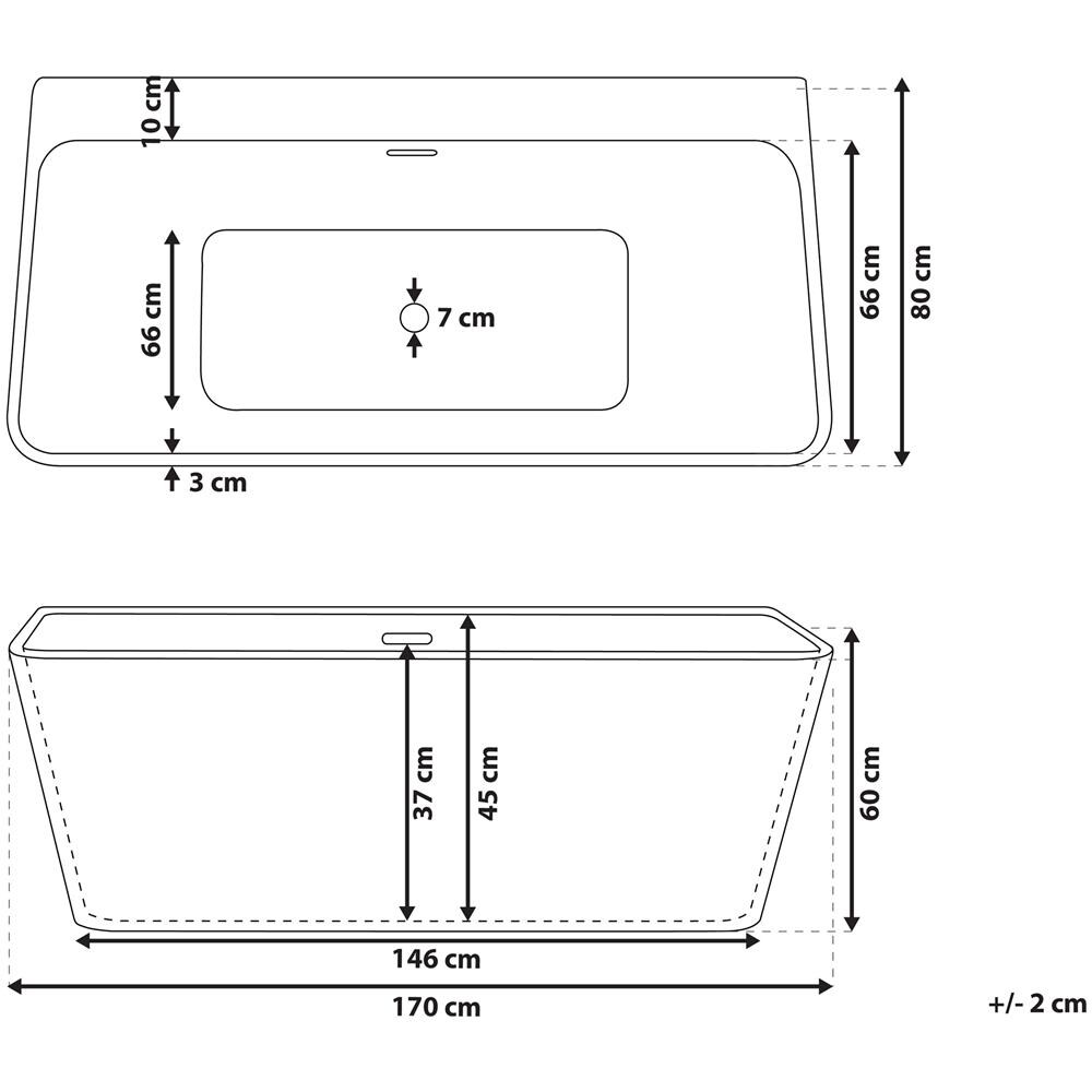 Vasca Da Bagno Freestanding Bianca Hassel - Foto 2
