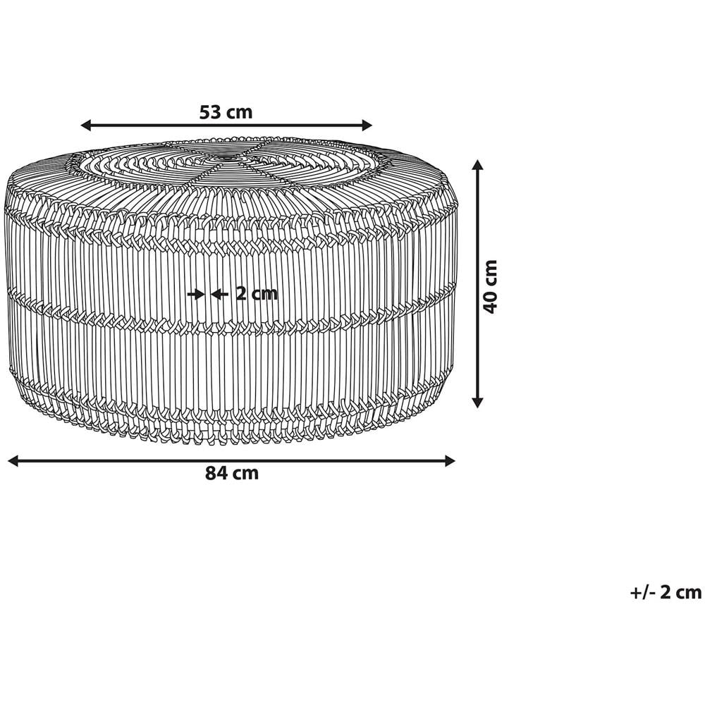 Tavolino Da Caffè In Rattan Naturale Limni - Foto 2