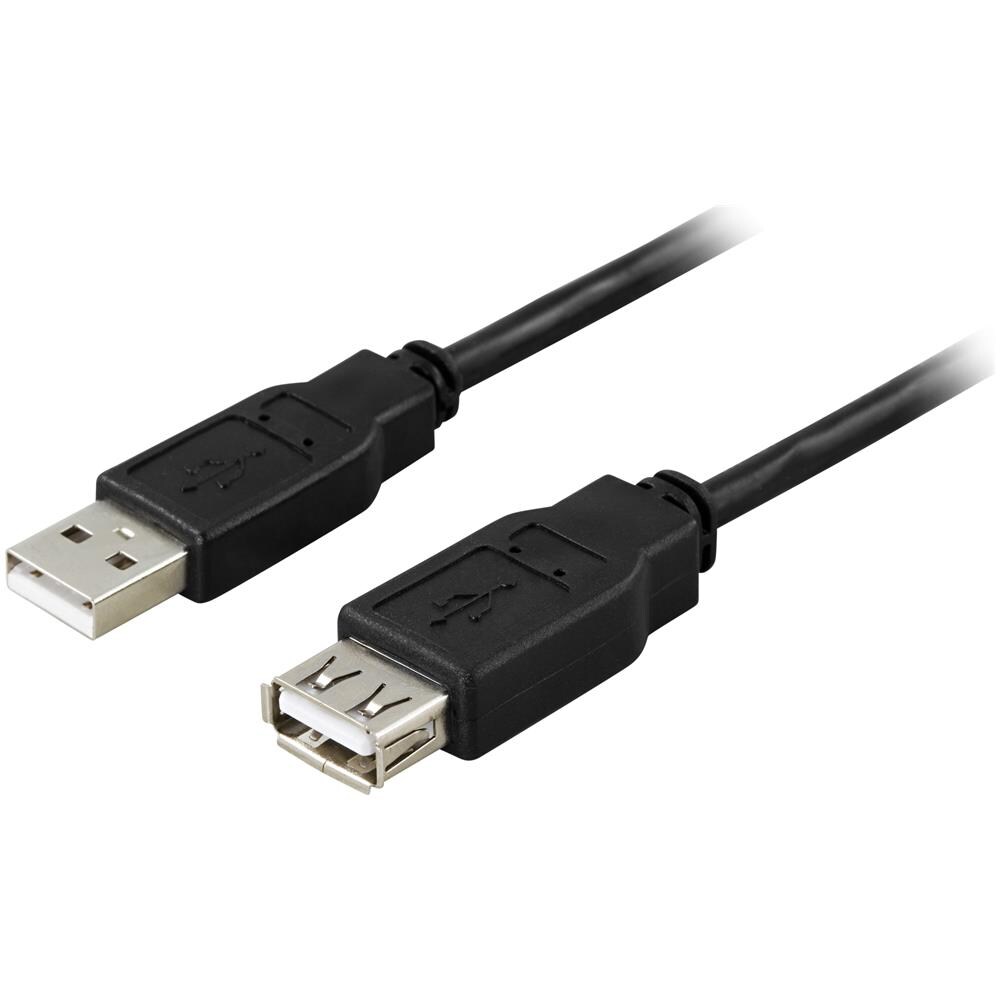 Cavo Usb 2.0 Tipo A Maschio - Tipo A Femmina 0,2 M, Nero - Foto 1
