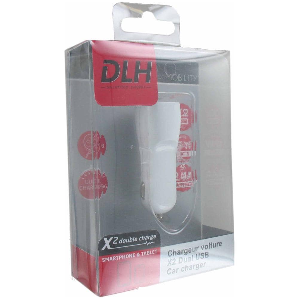 DY-AU2314W, Auto, Smartphone, Tablet, Accendisigari, Bianco, Contatto, 12 - 24 - Foto 1