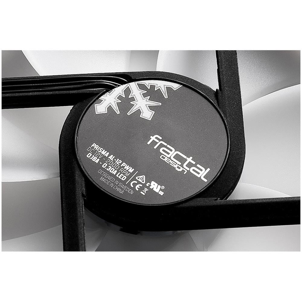 Prisma Al-12 Pwm 3p Case Per Computer Ventilatore 12 Cm Nero, Bianco 1 Pz (Prisma Al-12/pw - Foto 2