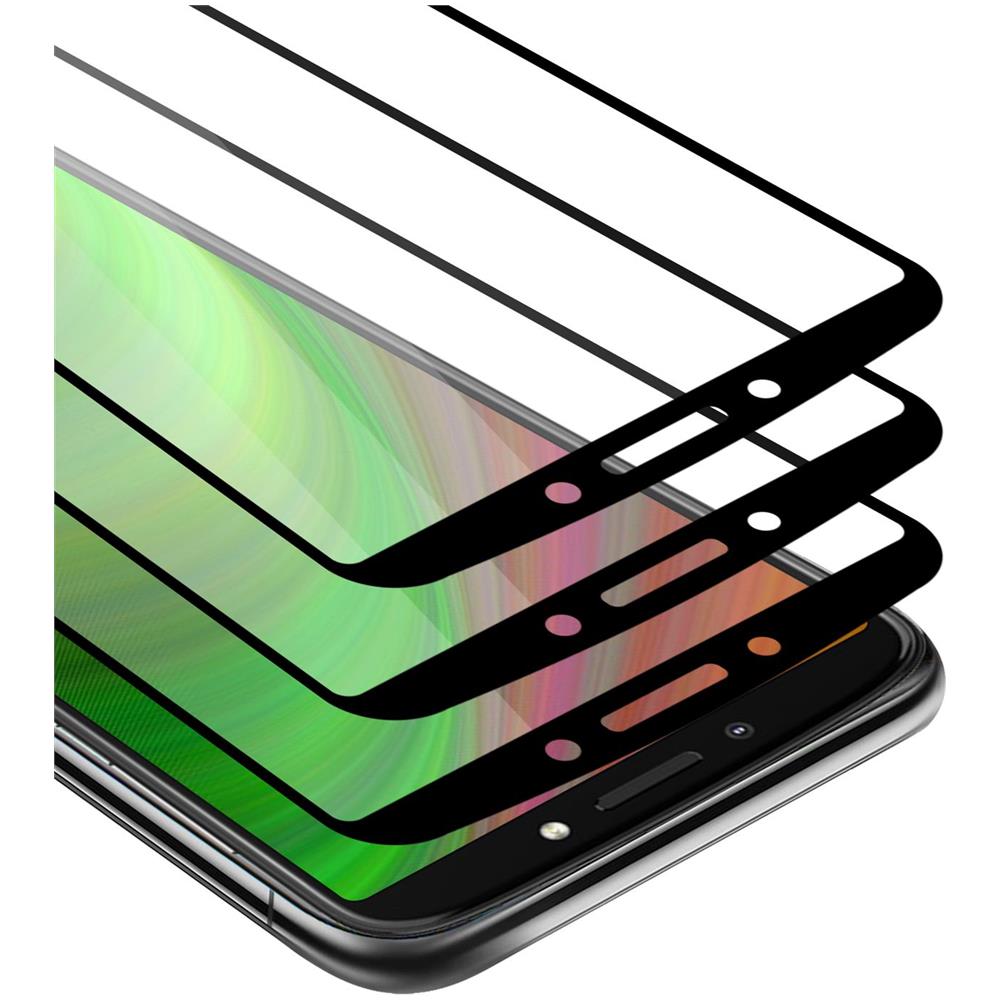 3x Pellicola Armatura A Schermo Intero Compatibile Con Motorola Moto E5 Plus In Trasparente Con Nero - 3x Vetro Temperato (tempered) Di Protezione Del Display In Durezza 9h Con 3d Touch - Foto 1