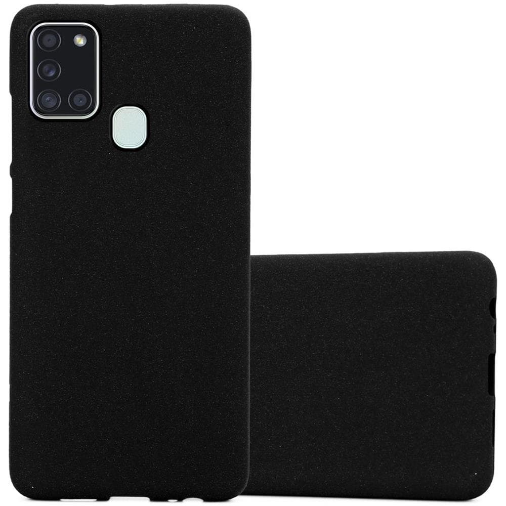 Custodia Compatibile Con Samsung Galaxy A21s In Frost Nero - Coperchio Protettivo In Silicone Tpu Flessibile - Foto 1