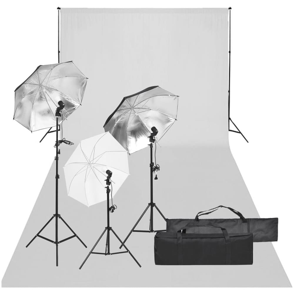 Kit Per Studio Fotografico Con Set Di Luci E Fondale - Foto 1