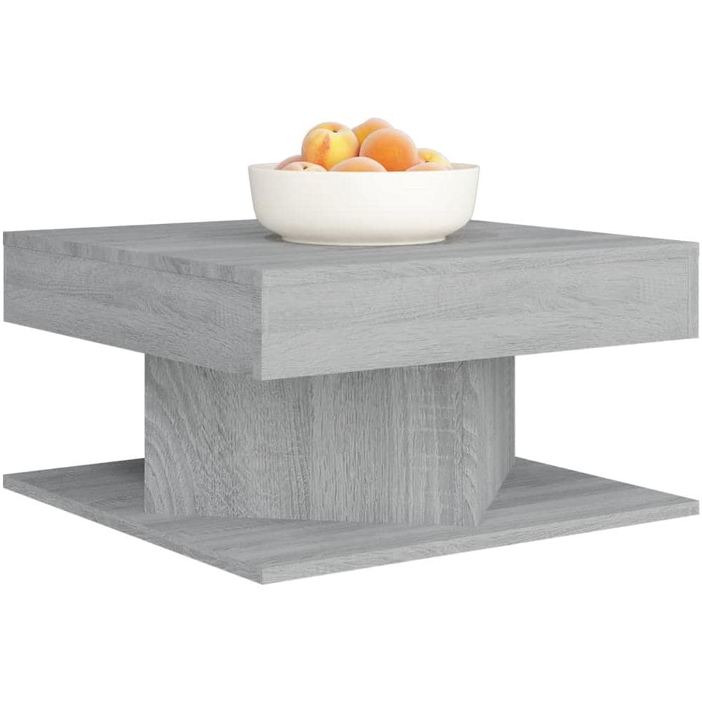 Tavolino Da Salotto Grigio Sonoma 57x57x30 Cm Legno Multistrato - Foto 2