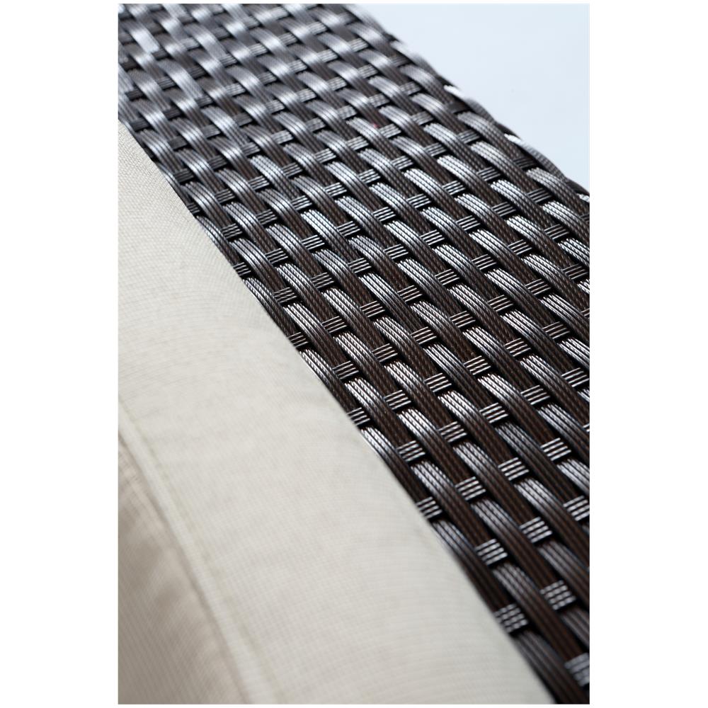 Salotto Da Giardino In Resina Intrecciata Ecru/cioccolato Corfou - Foto 8