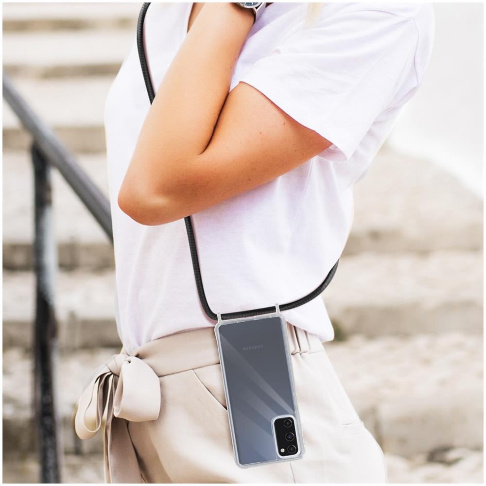 Cover Con Cordino Per Samsung Galaxy S20 Fe Bumper Serie Corda Trasparente - Foto 2