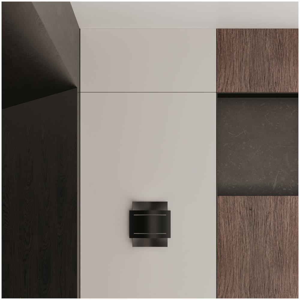 Lampada A Parete Hestia Nero Sl. 0981 - Moderno Lampade Da Parete Nero 23x21x8.5 Cm - Foto 1