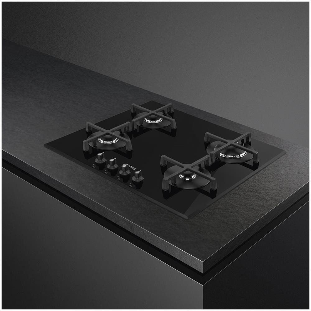 Piano Cottura ad Incasso PV164B3 a Gas 4 Zone Cottura da 60 cm Colore Nero - Foto 2