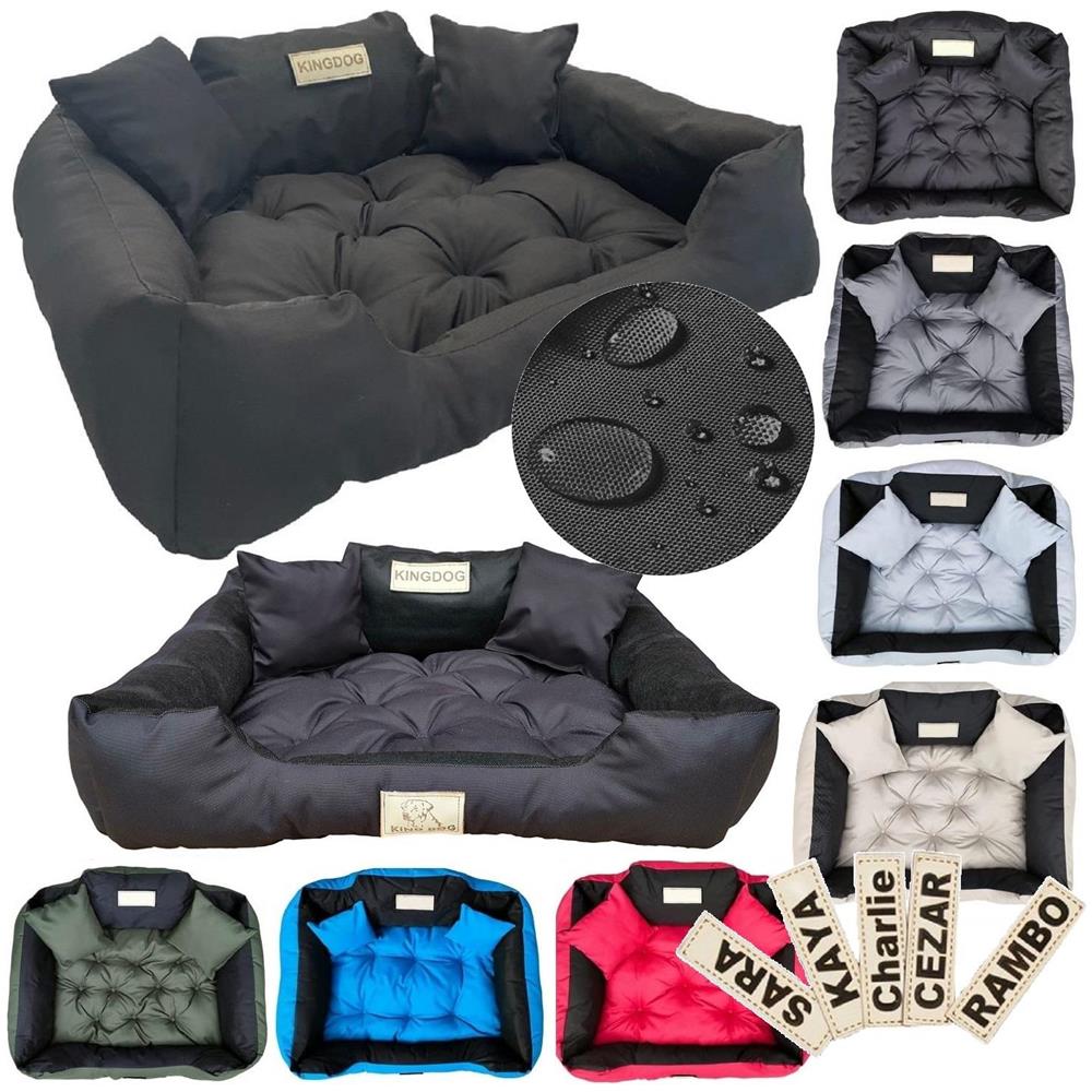 145x115 cm KINGDOG Cuccia per cani impermeabile personalizzabile Nero - Foto 1