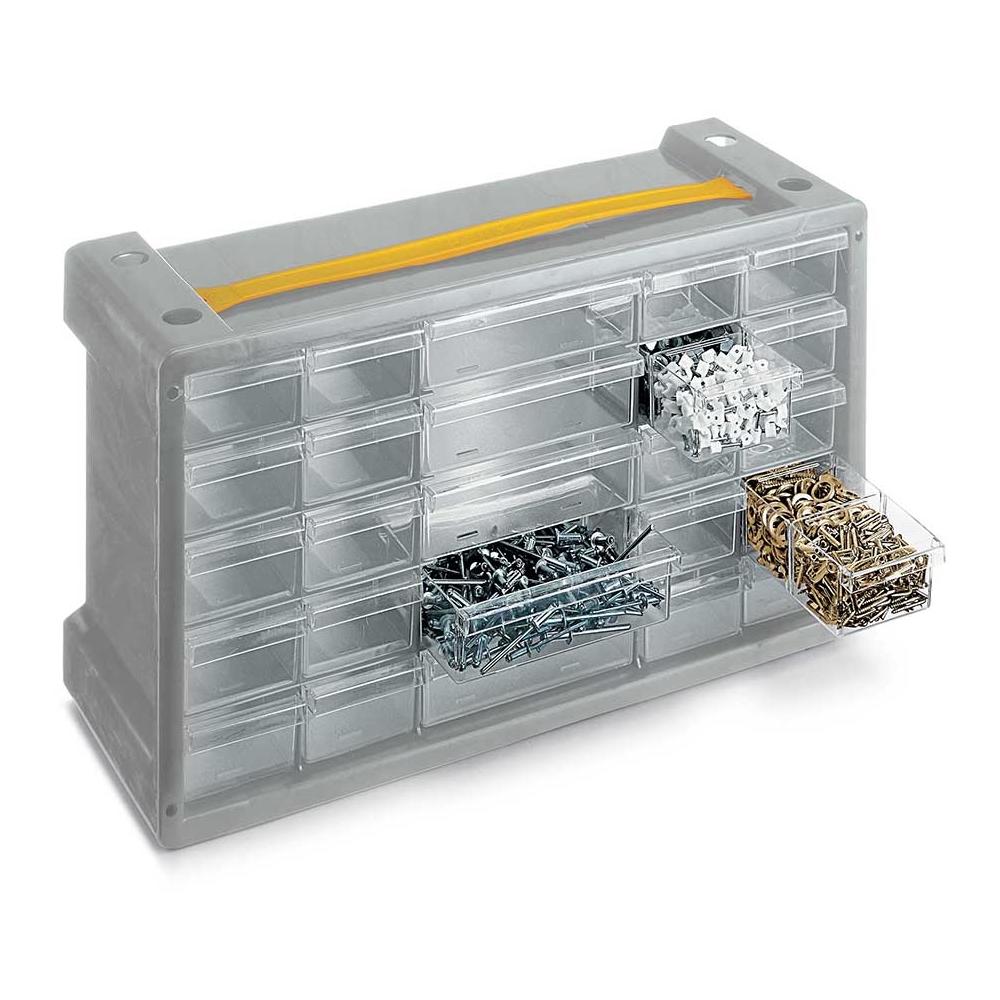 Cassettiera Bricolage Poker 25 grigio sky L40,5 x P15 x H24 - Foto 1