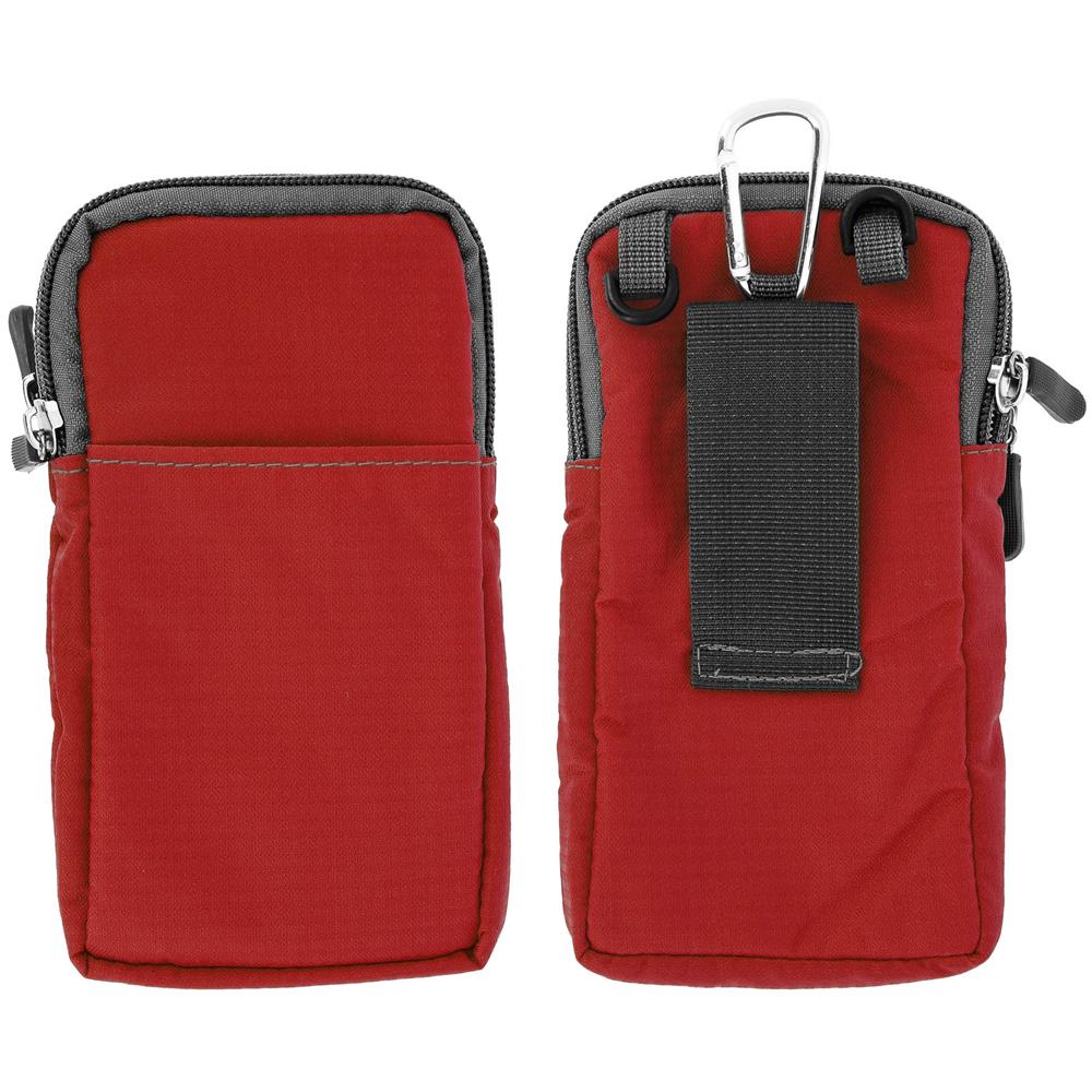 Borsello A Tracolla Multitasche In Nylon Impermeabile - Rosso - Foto 1