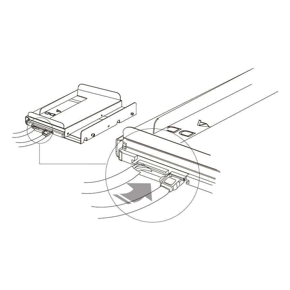 Enclosure HDD / SSD QB-Bracket 25 2.5/3.5" - Foto 2