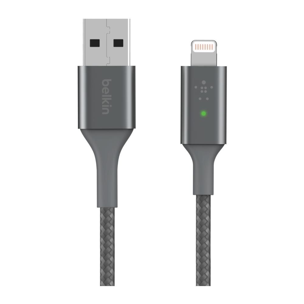 Cavo Ricarica Smart LED CAA007BT04GR a USB Tipo A da 1.2 Metri Colore Nero - Foto 1