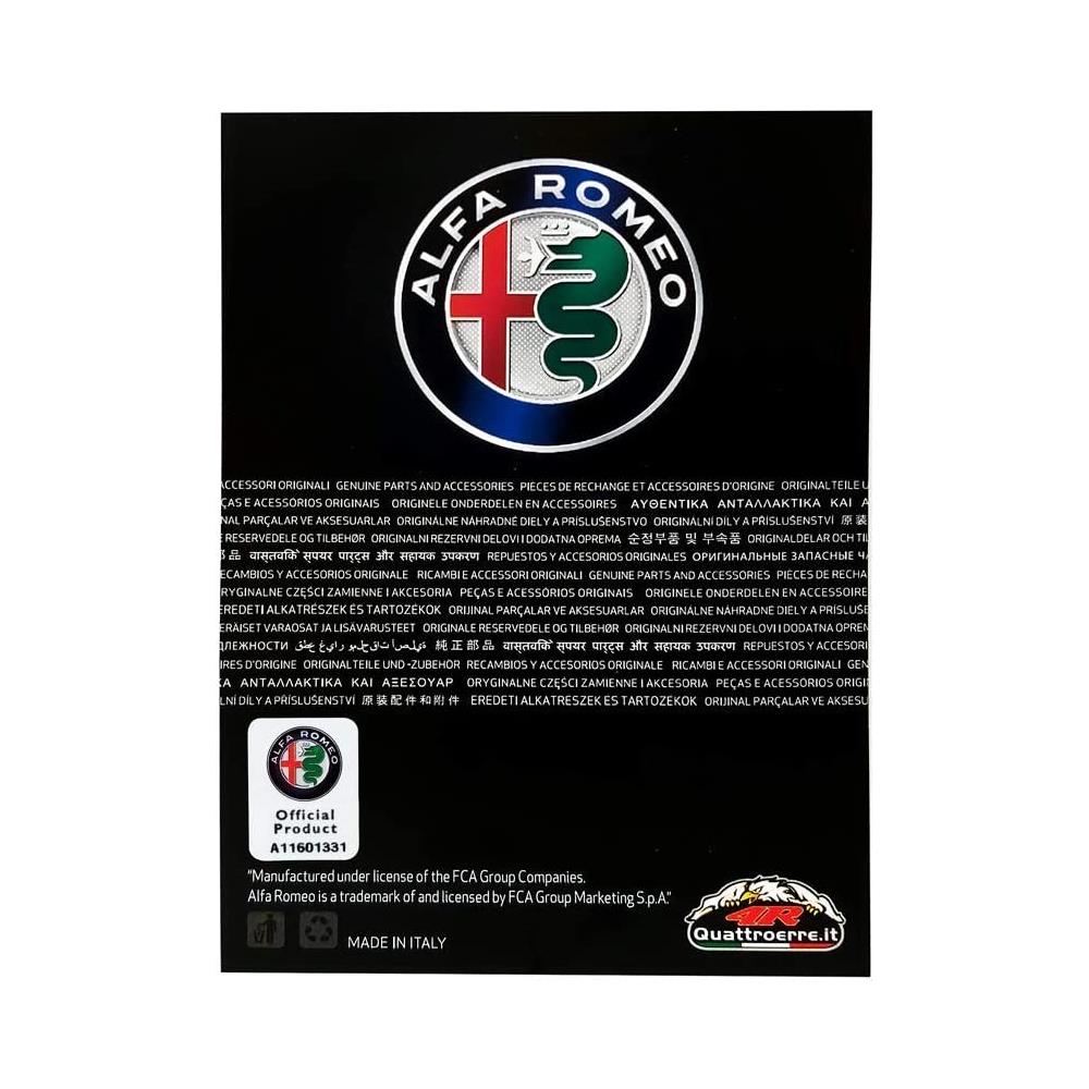 Adesivi 3d Ufficiali Quadrfoglio Verde Destro + Sinistro, Argento, 95 X 85 Mm - Foto 2