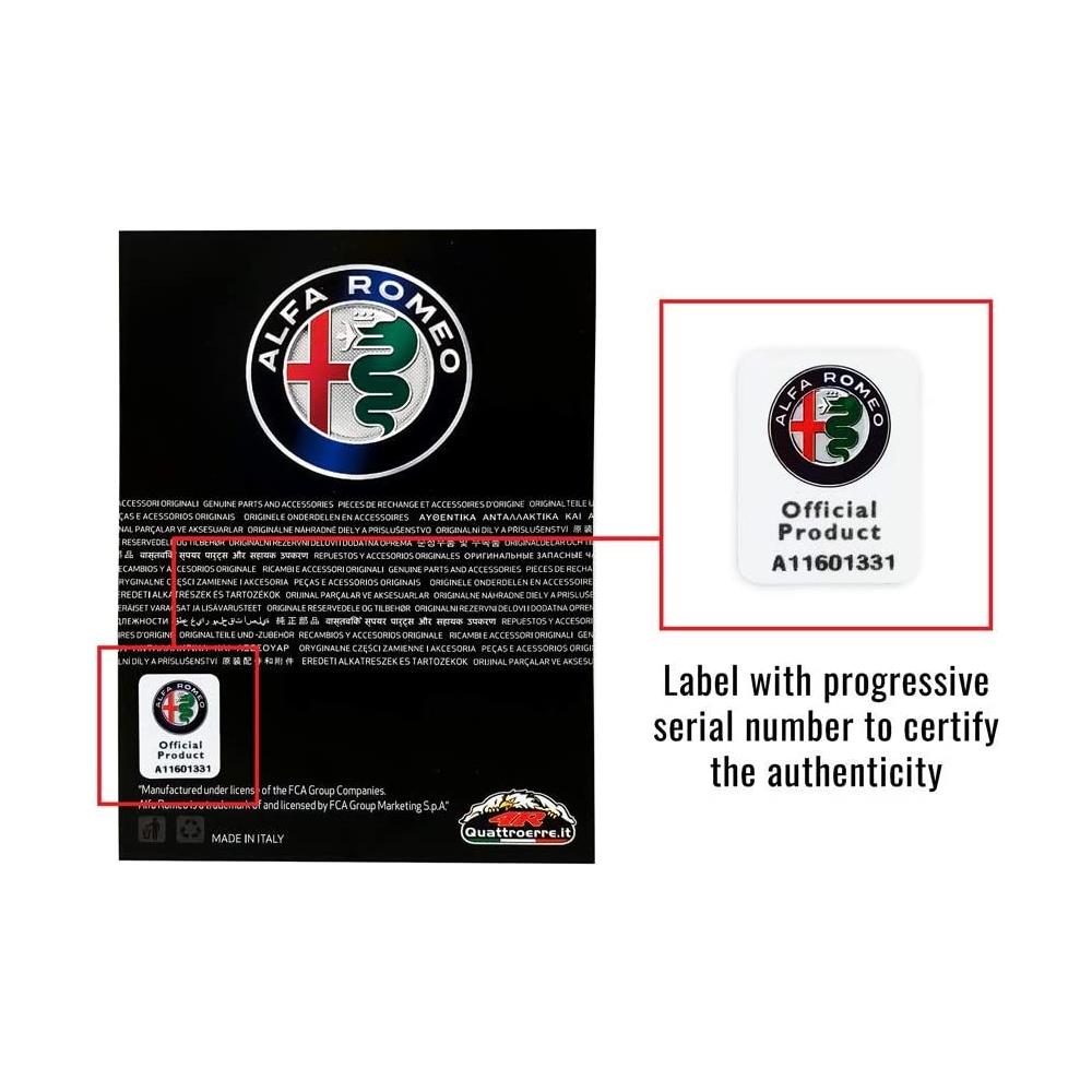 Adesivi 3d Ufficiali Quadrfoglio Verde Destro + Sinistro, Argento, 95 X 85 Mm - Foto 3
