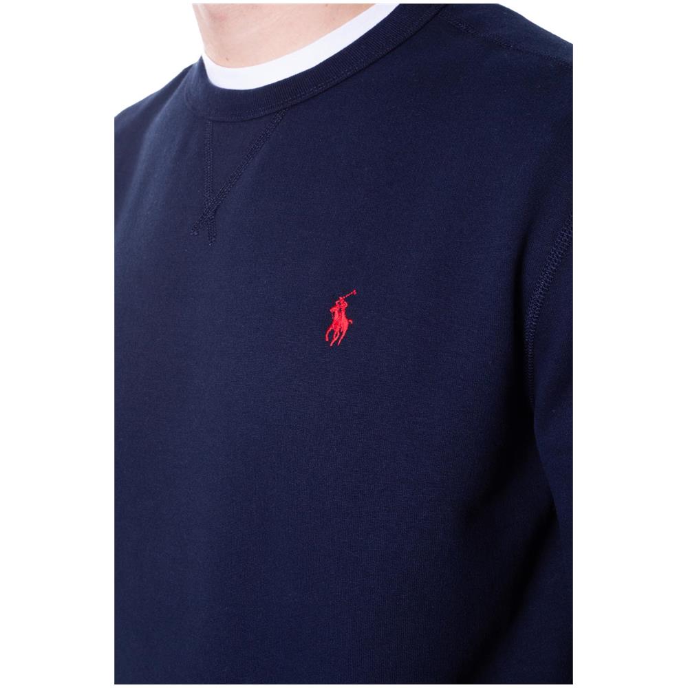 Felpa Uomo In Pile Blu Navy - Foto 4