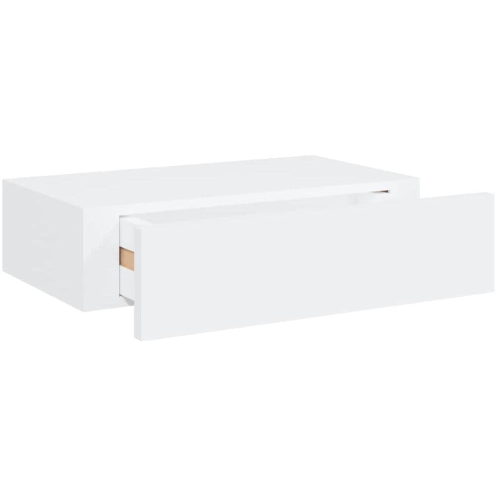 Scaffale Con Cassetti Da Parete Bianco 40x23,5x10 Cm In Mdf - Foto 8