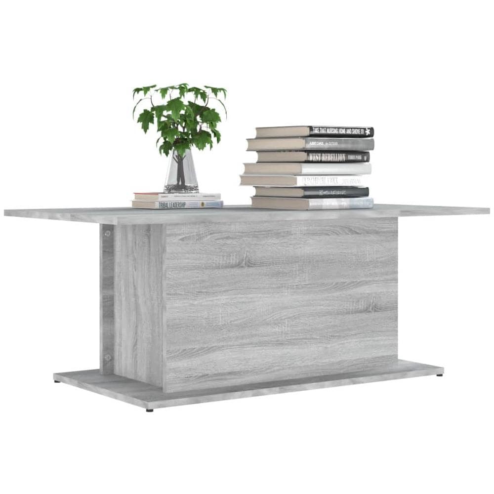 Tavolino da Salotto Grigio Sonoma 102x55,5x40 cm in Truciolato - Foto 3