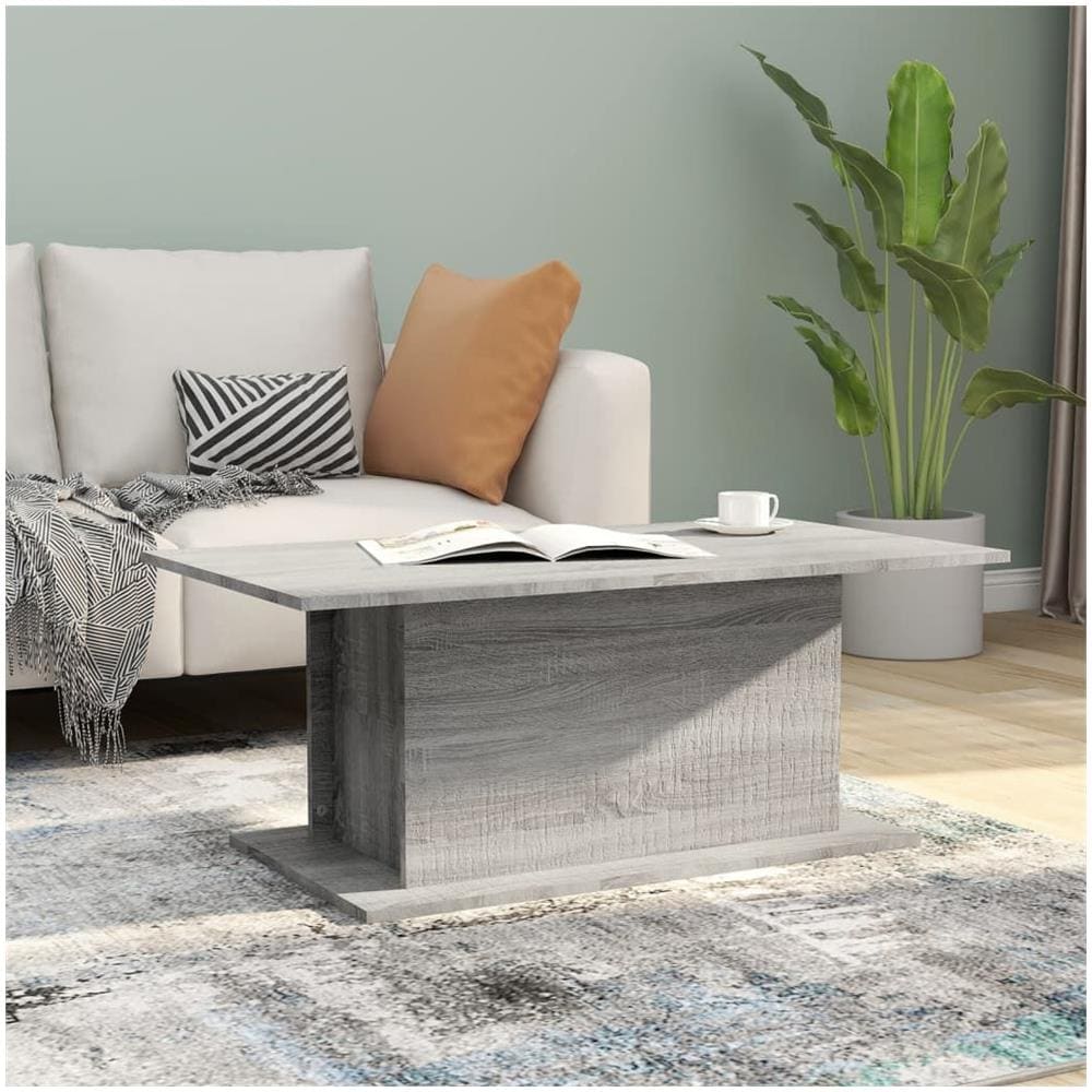 Tavolino da Salotto Grigio Sonoma 102x55,5x40 cm in Truciolato - Foto 1