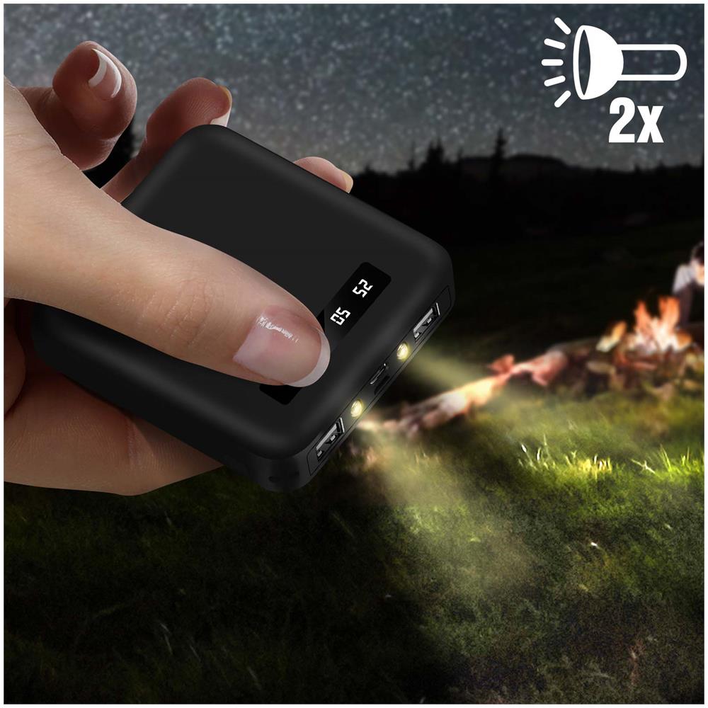 Batteria Esterna Smartphone E Tablet, Cavi Usb-c / Micro-usb / Lightning - Nero - Foto 5