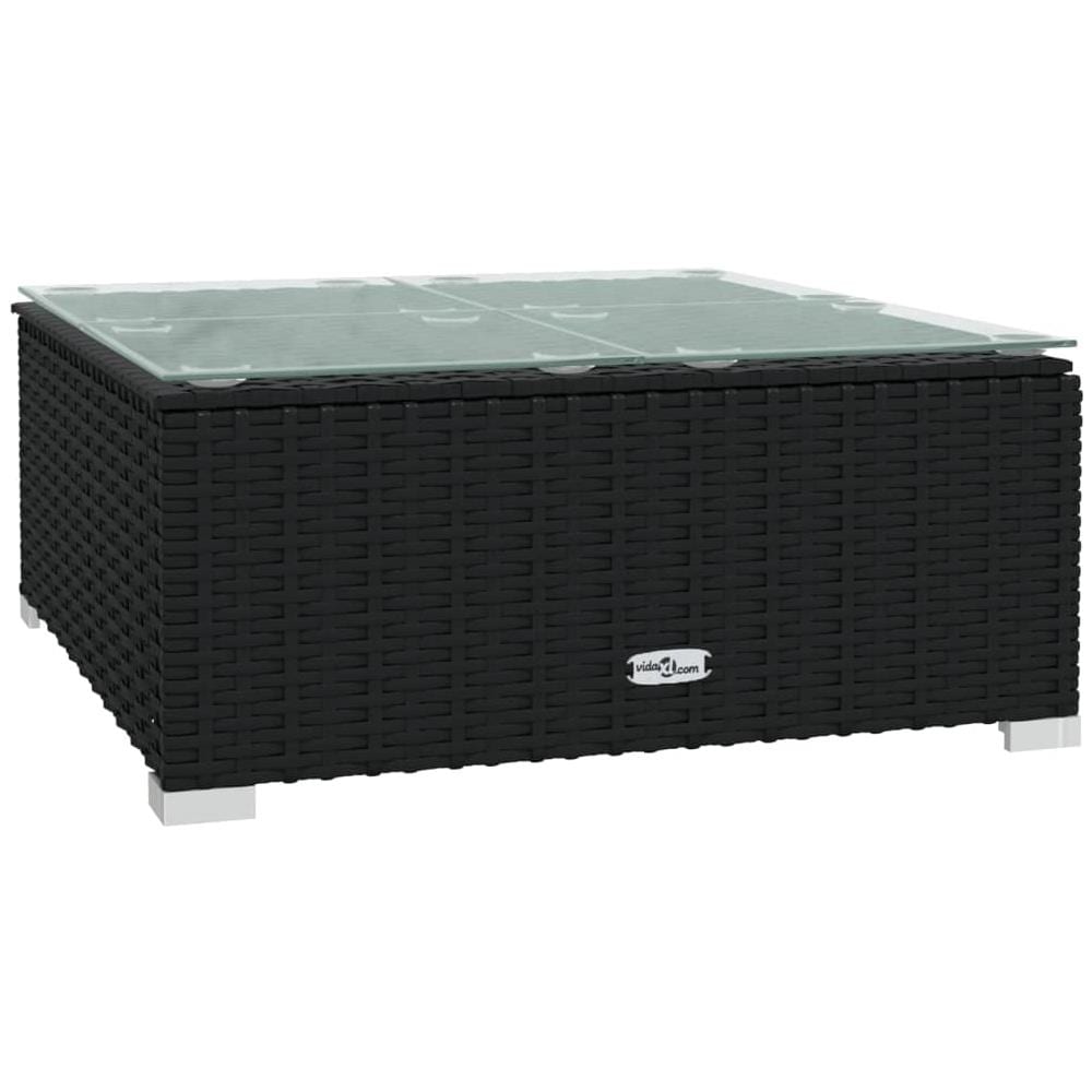 Set Divani Da Giardino 11 Pz Con Cuscini In Polyrattan Nero - Foto 9