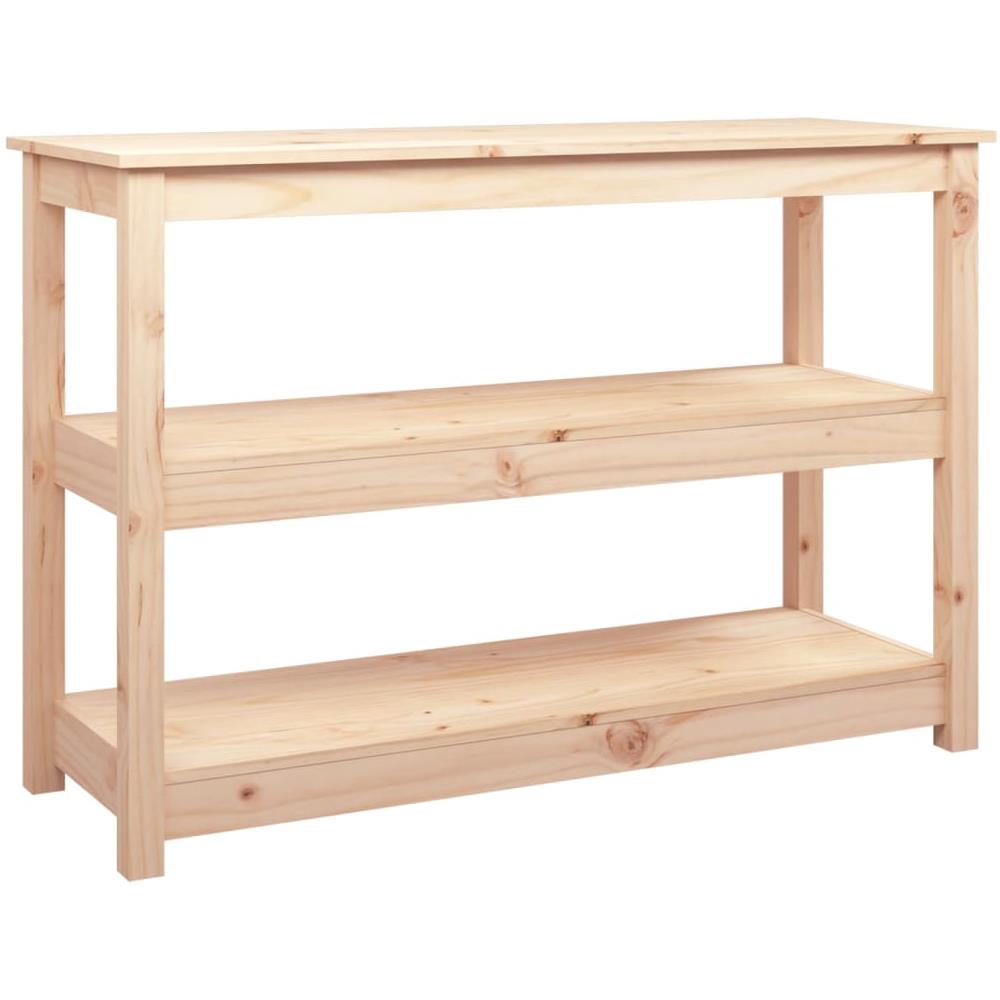 Tavolo Consolle 110x40x74 Cm In Legno Massello Di Pino - Foto 2