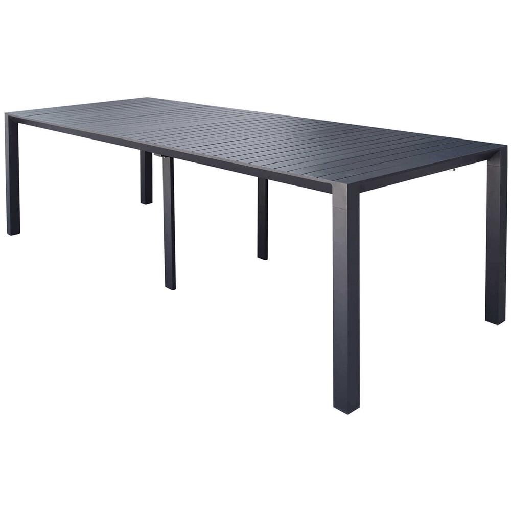 Arizona - Set Tavolo In Alluminio Cm 100 X 51,50/104/156/208/260 X 74 H Con 8 Poltrone Lotus - Foto 4