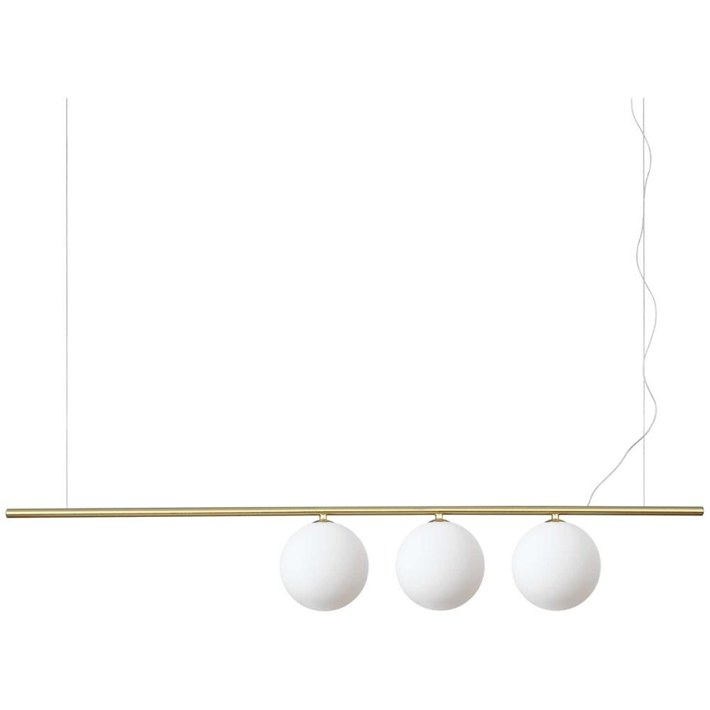 Lampada Sospensione Perline Ottone L1205xh420-2200xp150mm - Foto 2