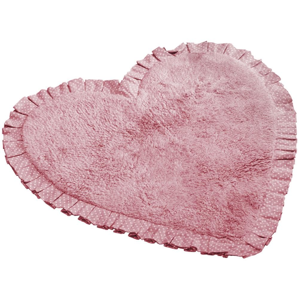 Tappeto Bagno Doccia Spugna Tappetino Assorbente Cotone Pelo Corto Mod. Matilde Matilde Rosa - Foto 1