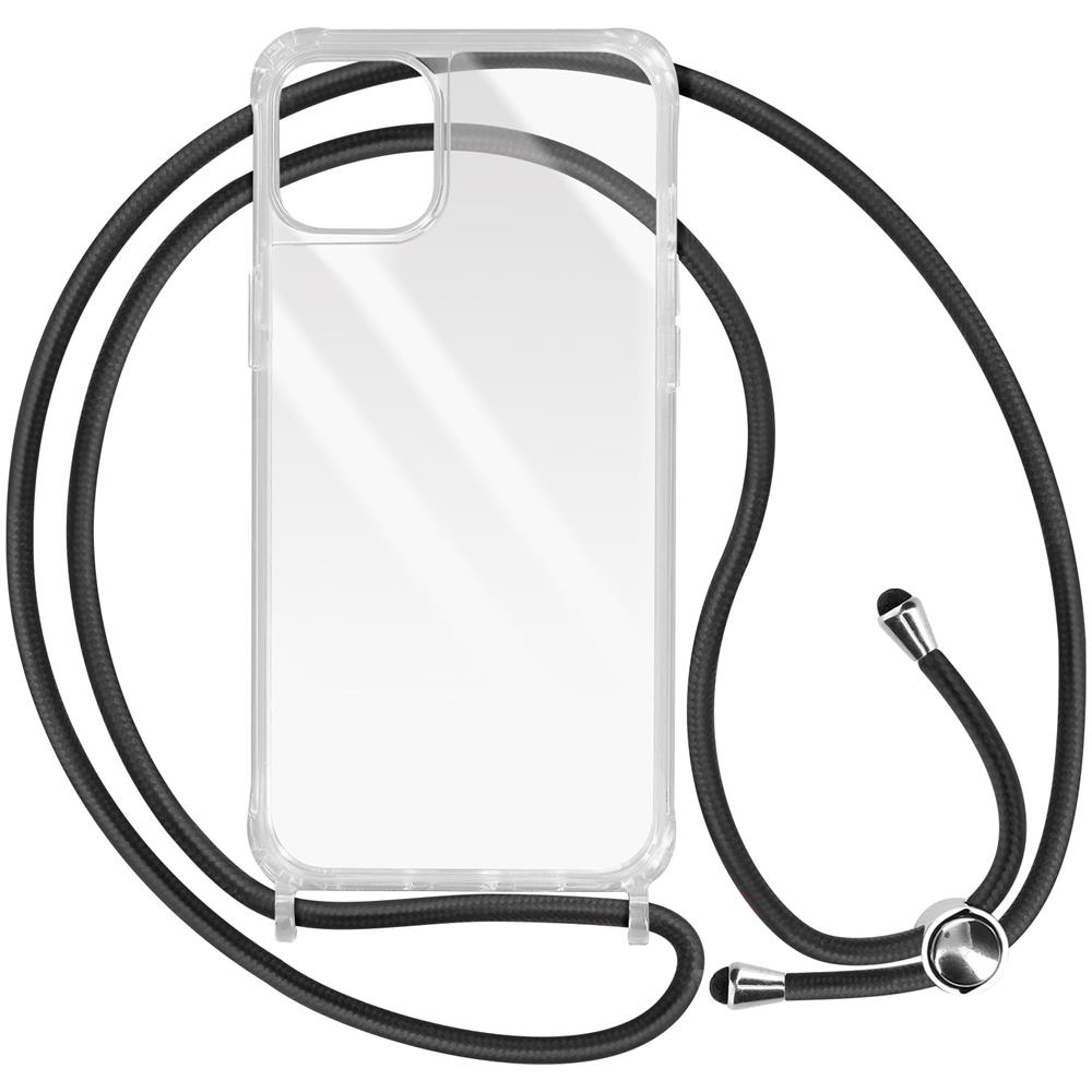 Cover Con Cordino Per Iphone 12 E 12 Pro Rigida Bumper Serie Corda Trasparente - Foto 1