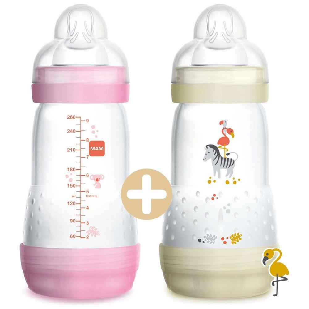 Debit 2 Biberon Anti Coliche X2 260ml Da 0 A 6 Mesi ma - Blu + Verde - Foto 1